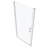 36"-37 3/8" Wide Shower Door With Pivot, 1/4" Tempered Glass, Bathroom Magnificent Look Pivot Door, Wide, Space Design-118139172