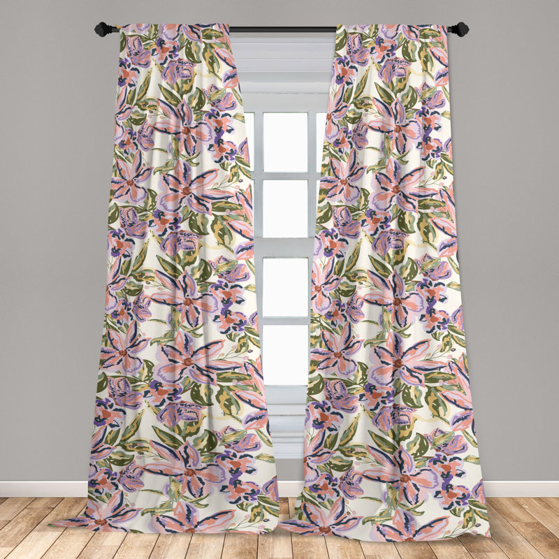 Semi Sheer Curtain Pair, 56" W x 84" L