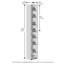Organisateur de placard à 8 niveaux, tablette ouverte, largeur 30,5 cm, pour placard ou chambre, blanc-122253229