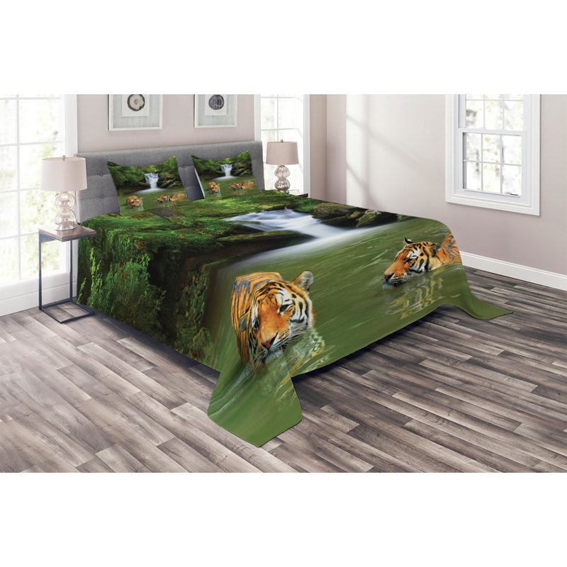 Coverlet, King Bedspread + 2 Shams