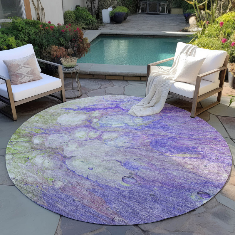 Tapis intérieur / extérieur Conjetta, Rond 8 pi