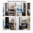   Full-length Mirror With Round Mirror And Touch-control 3-colour Adjustable Led Lights Vanity With Large Tabletop And Multi-tiered High-capacity Storage Space-809095026