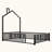 Metal House Platform Bed With Guardrail-1749464083-1749464080