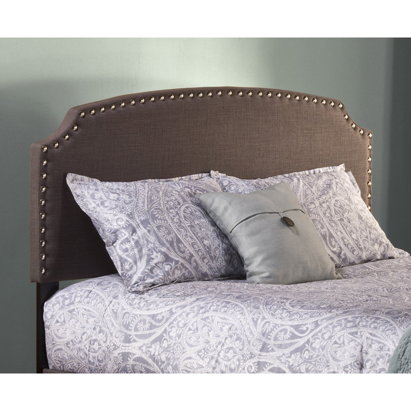 Tête de lit tapissier Amirat, Plein, Gris foncé