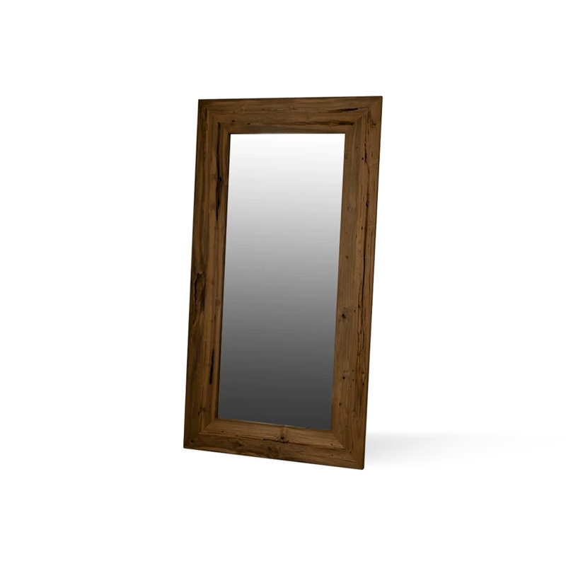 Miroirs pleine longueur rectangulaires en bois massif