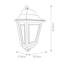 Angenita 32.5cm H Clear Glass Outdoor Wall Lantern-1270787113