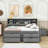 Pirley Wood Full Daybed with 2 Bedside Cabinets, Upper Shelves and 4 Drawers-728710654