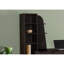 Bureau d'ordinateur, bureau personnel, ordinateur portable, tiroirs de rangement, L 55 po, bureau, stratifié brun, pieds en bois massif, transitionnel