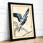 Heron in Flight Japandi - Framed Print-1830552576-1830552581