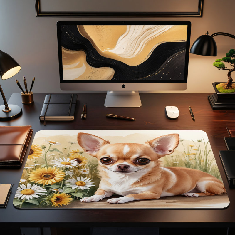 Polyester Desk Pad, 14.4x12.1