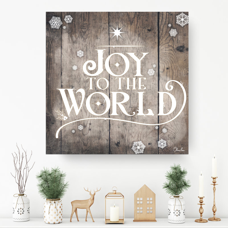 " Joy To World " by Olivia Rose, 12" H x 12" W x 1.5" D