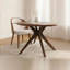 Ensemble de table de salle à manger de 47,2 pouces en bois avec 4 chaises rembourrées (4 à 6 places), table de salle à manger de style Mid-Century, ensemble de table de salle à manger de style base convenant aux cuisines et aux salles à manger-926239719-926239738