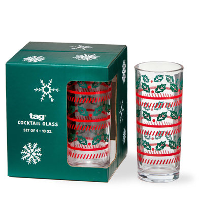  Tis The Season Drinks Glass S/4
