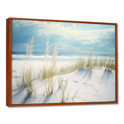 «Ocean Breeze Of Serenity Beach Grass By The Ocean», art mural plage de sable côtier