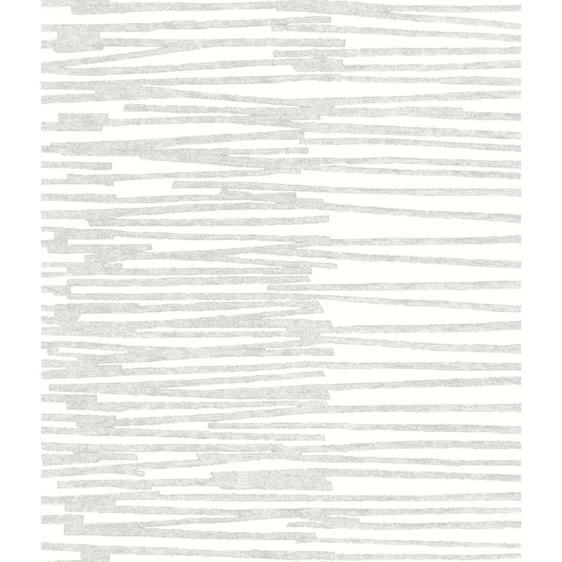 Rouleau de papier peint adhésif lisse L 18 pi x l 20,5 po, Blanc / gris
