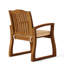 Fauteuil de salle à manger en bois résistant à la décoloration, l 24,75 po x P 26,75 po, H 35 po