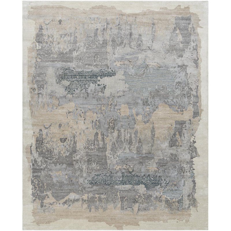 Xaveer Modern Hand Woven Area Rug, Rectangle 6' x 9'