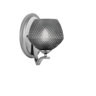 Shutesbury Wall Sconce Shown 6" Smoke Glass