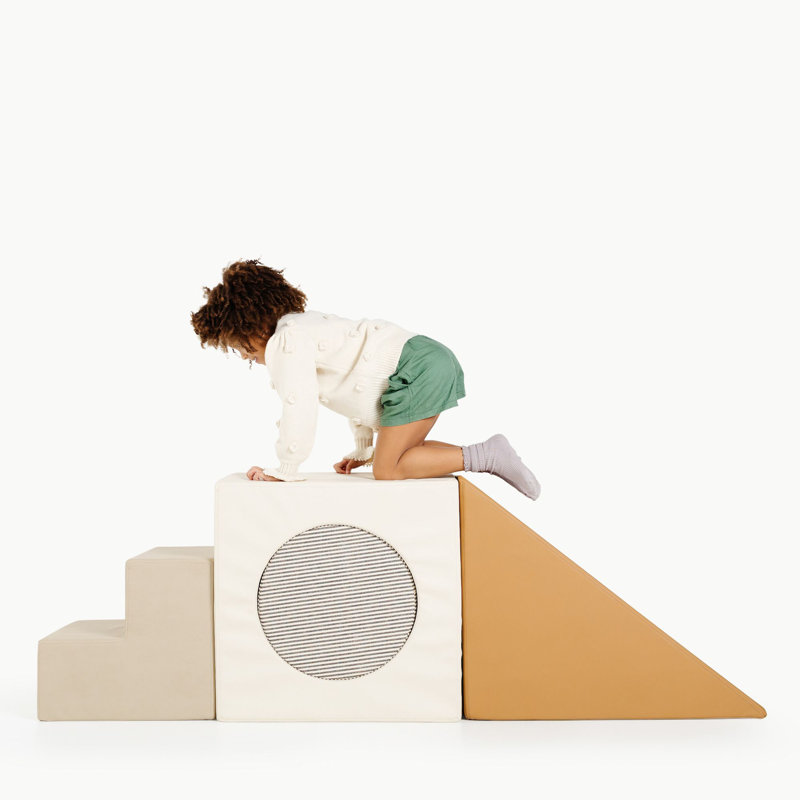 Gathre Block Playset, Ivory/Camel/Stone Stripe/Millet