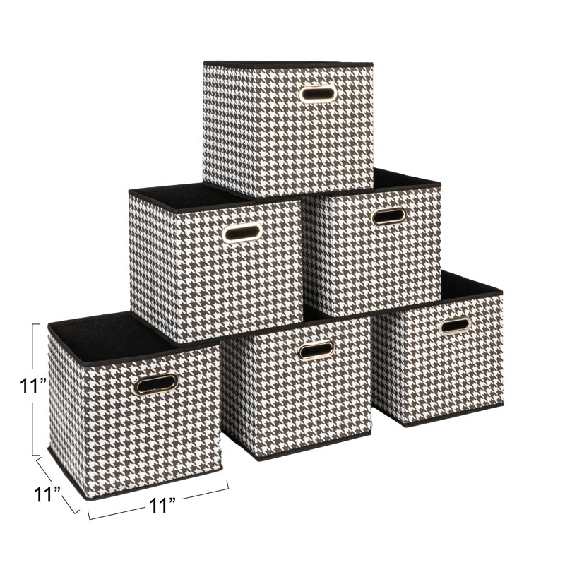 Wayfair Basics® Open Fabric Storage Bin Set