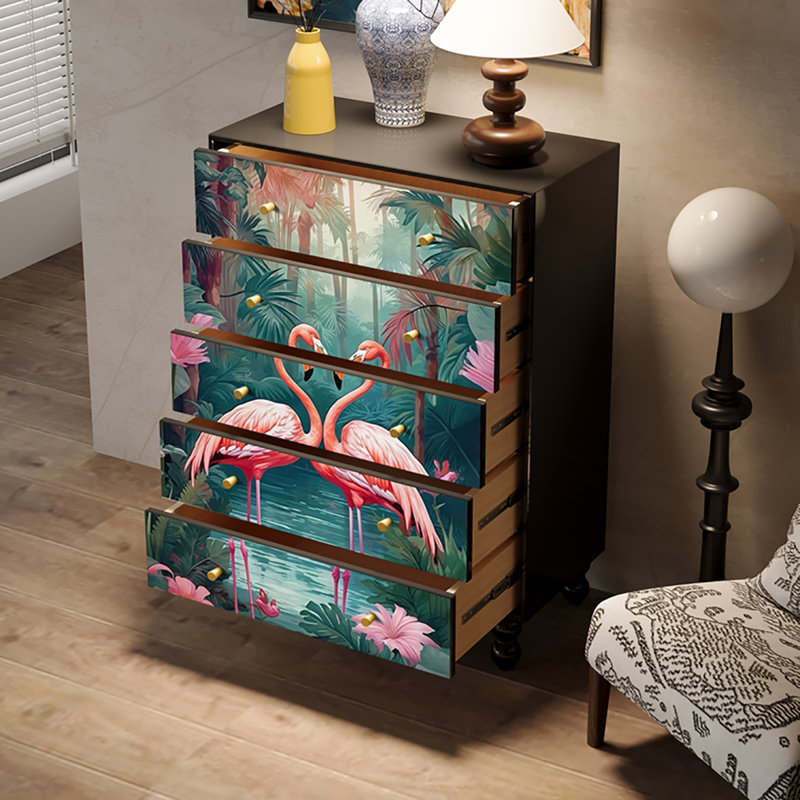 Armoire de salon rétro à tiroirs