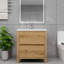 Meuble-lavabo simple 29,5 po avec plateau en acrylique Fuiloro-1195053387