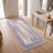 Merrick Modern Distressed Solid Blue Gray Gold Cream Ivory Machine Washable Non-Slip Low Pile Indoor Outdoor Pet Friendly Living Room Bedroom Dining Room Entryway Hallway Office Area Rug-1914451487