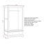 Adaleya 2 Door 1 Drawer Wardrobe-1214912570