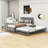 Karidee Full Size Wooden Platform Bed with Adjustable Trundle-2114069532