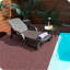 44 tuiles de terrasse à bricolage 44 po à motif de pierre neuve rouge 44 pièces pour porche, bord de piscine, balcon, cour