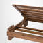 Chaise longue d'extérieur, dossier réglable à 3 positions, bois massif, structure linéaire épurée, patio contemporain-885180941