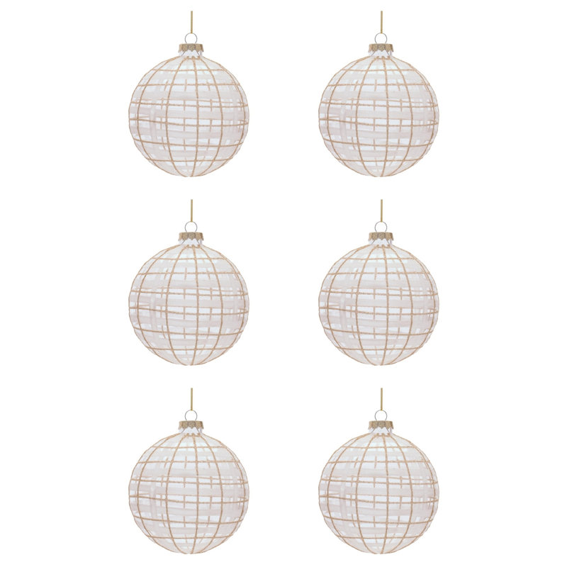 Ensemble de 6 boules en verre
