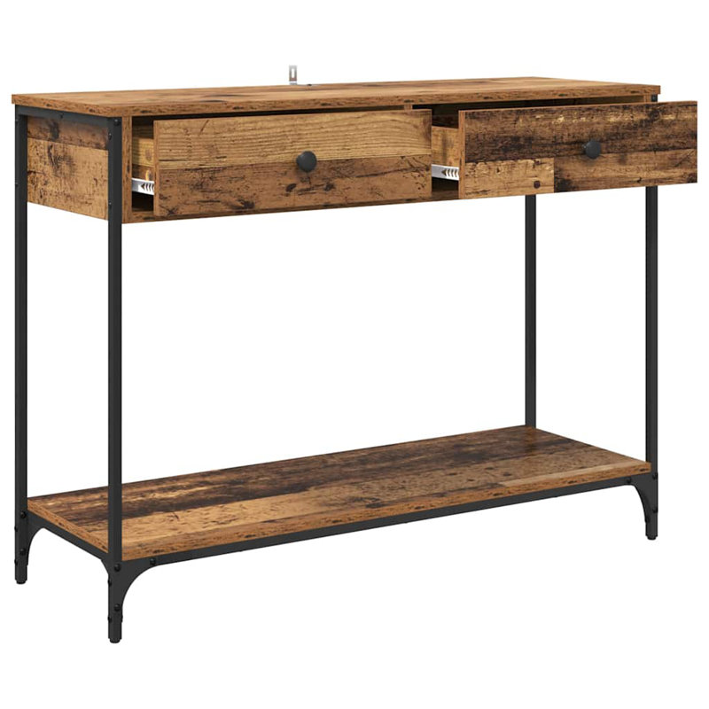 Console Table, 75cm H x 100cm W x 34.5cm D, Old Wood