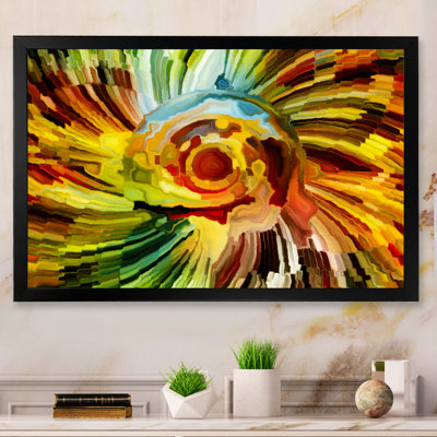 Magie de vitrail II - reproduction d'art sur toile encadrée