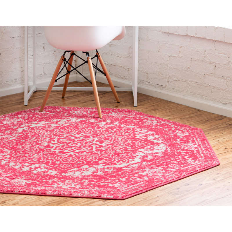 Maxence Oriental Indoor Rug, Octagon 5'1" x 5'1"