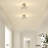 Alixandra 2-Light Hammered Glass Semi Flush Mount Ceiling Light-1583507555