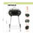 Mastercook 18.7'' W Kettle Charcoal Grill