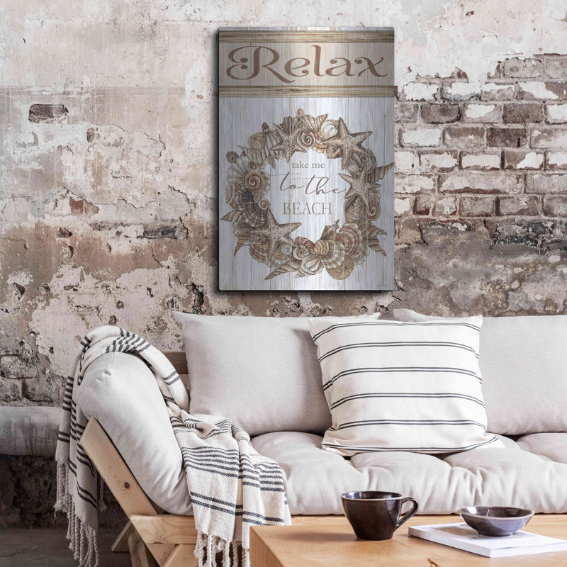 «Relax Shell Wreath» par Cindy Jacobs, H 36 po x l 24 po