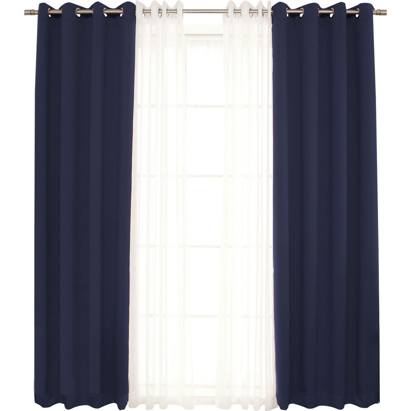 Granados Sheer Curtain, Navy