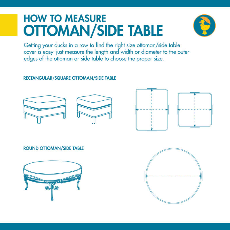 Outdoor Patio Table Cover, 18" H x 40" W x 38" D