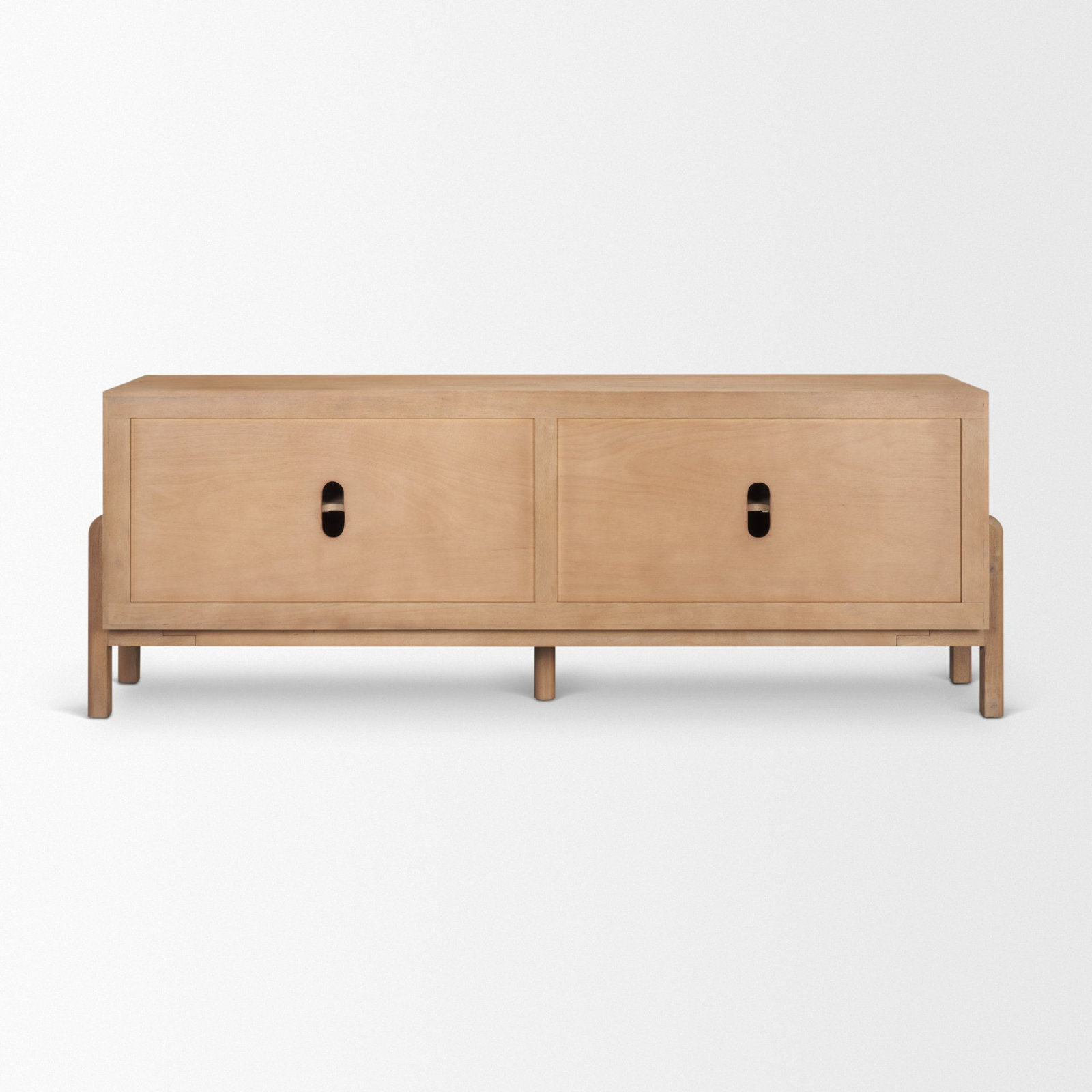 84" 4-Door Sideboard, Light Brown