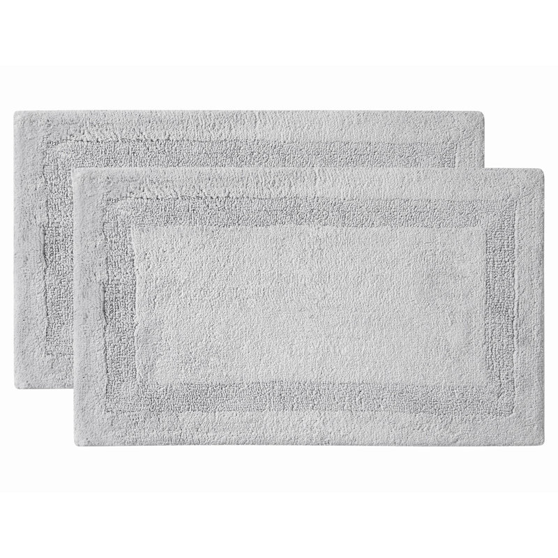 Ensemble de 2 tapis de bain gris (20 x 32) Papastamelos, Gris, Ensemble de 2 - L 32 po x l 20 po