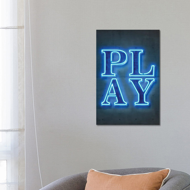 «Play» par Octavian Mielu - Estampe numérique sur toile tendue avec châssis, H 26 po x l 18 po x 1,5 po