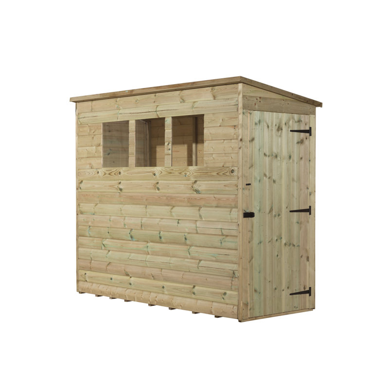 3 Ft. W x 8 Ft. D Shiplap Pent Wooden Shed