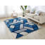 Tapis bleu / gris Gretchen-1717078898