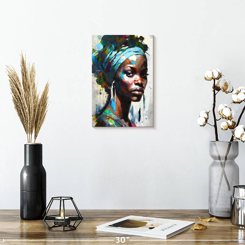 Leisha séduisant africain, H 12 po x l 8 po