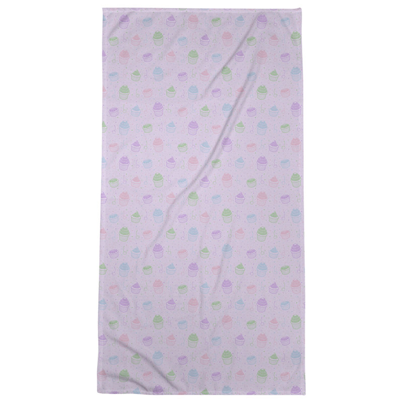 Katelyn Elizabeth Cotton Blend Bath Towel, Purple