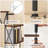 Corner Bookshelf, 5-Tier L-Shaped Bookcase, Industrial Open Display Shelf Tall Storage Organizer