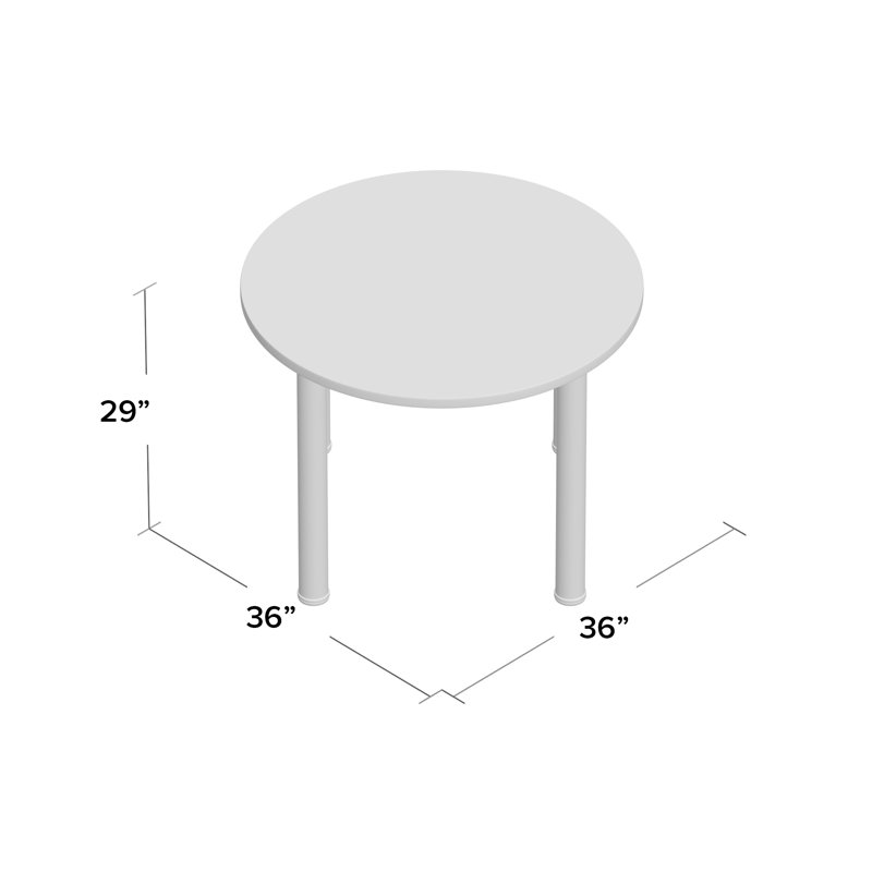 Plateau de table Kee, Acajou, H 29 po x L 36 po x l 36 po, Noir