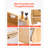 Double Layer Bread Box for Kitchen Counter Bamboo Storage Container Natural